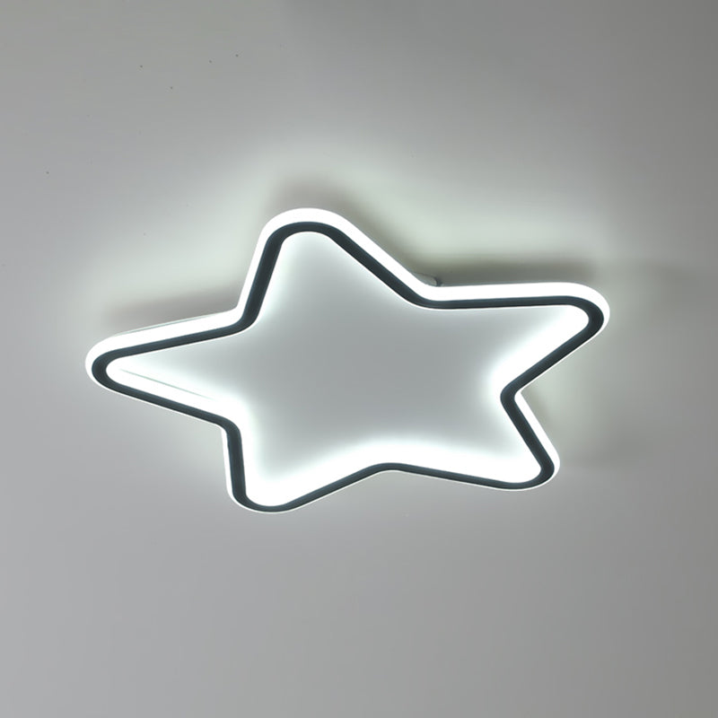 Frosted Aluminium LED Flush Mount in Modern Creative Style Silicone Starry Ceiling Light for Bedroom