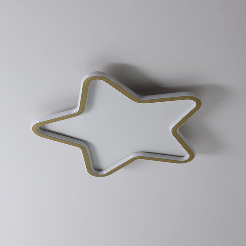 Frosted Aluminium LED Flush Mount in Modern Creative Style Silicone Starry Ceiling Light for Bedroom