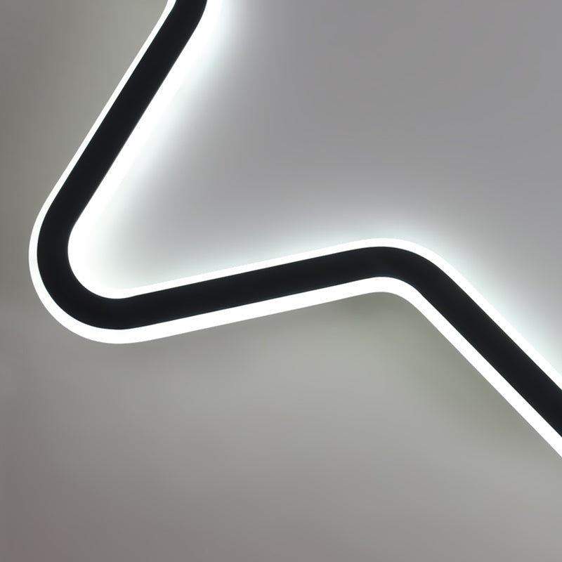 Frosted Aluminium LED Flush Mount in Modern Creative Style Silicone Starry Ceiling Light for Bedroom