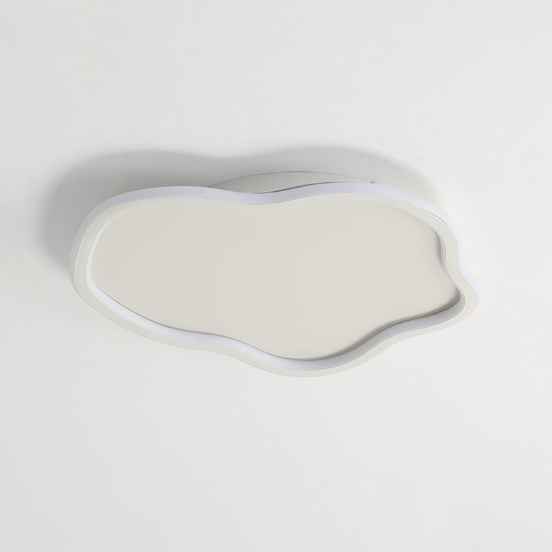 Plafonnier LED créatif moderne, luminaire de plafond en forme de nuage de fer avec abat-jour en acrylique