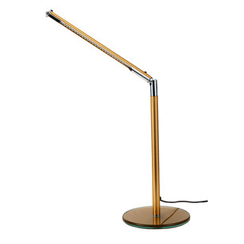 1 Light Light Linear Light Light da tavolo da notte in metallo contemporaneo per sala da studio