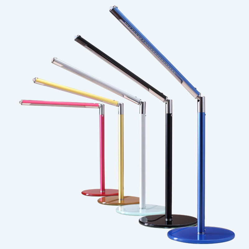 1 Light Light Linear Light Light da tavolo da notte in metallo contemporaneo per sala da studio