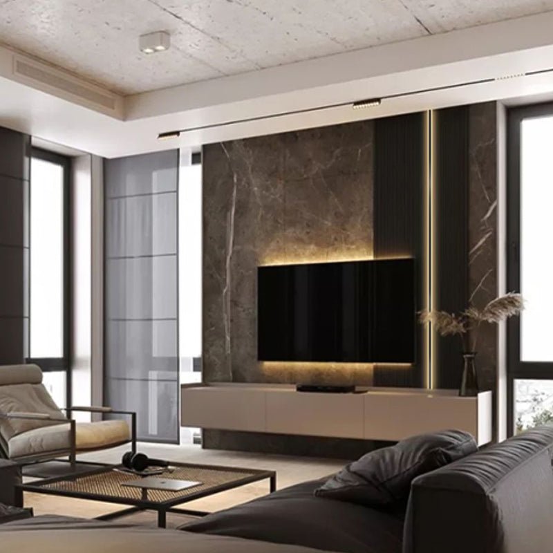 Metal Linear Shade Wall Lighting Modern 1-Light Wall Mounted Light Fixture