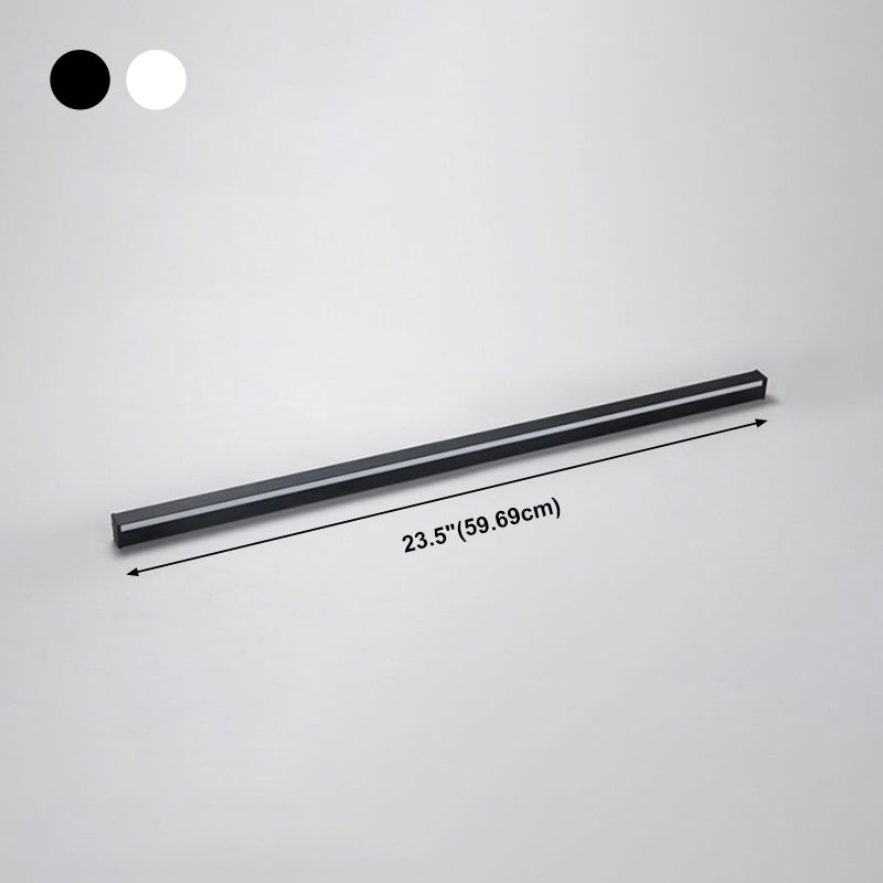 Metal Linear Shade Wall Lighting Modern 1-Light Wall Mounted Light Fixture