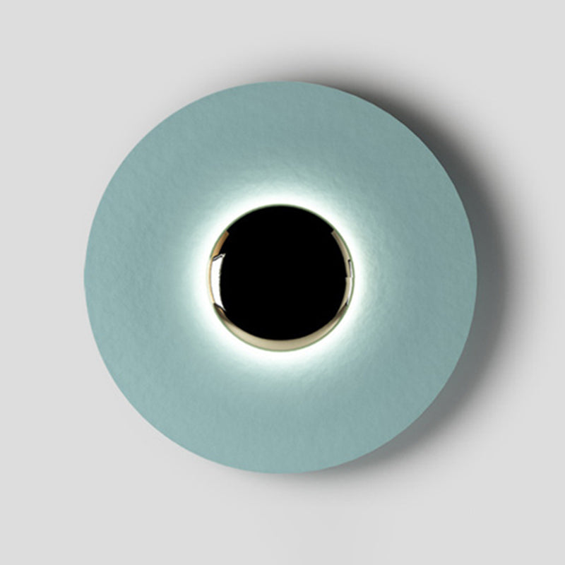 Luz de lámpara contemporánea de aro metal 1 luz LED MALED MALED MALED