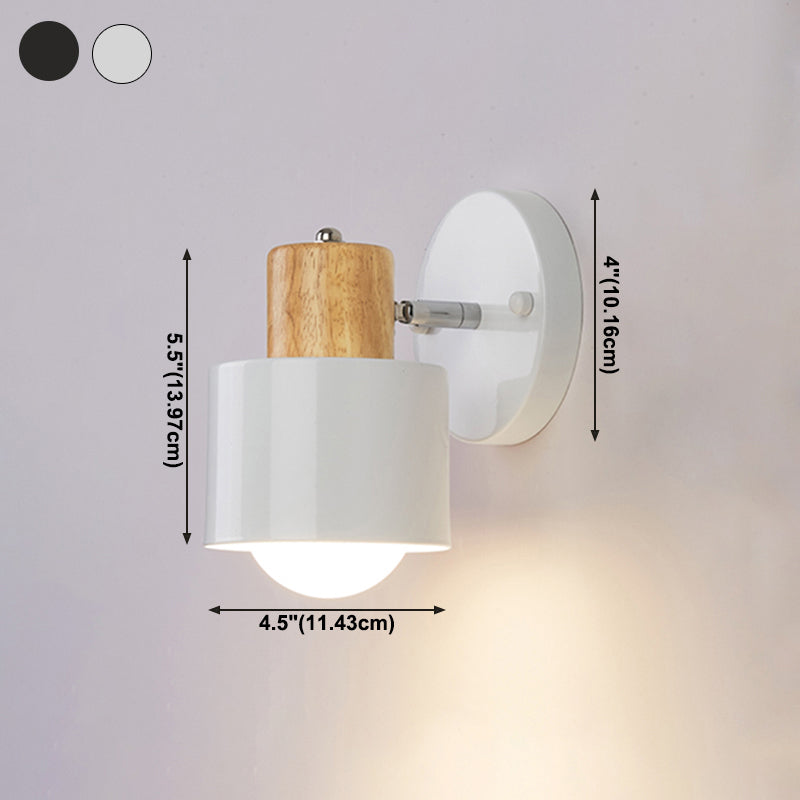 Luces de apliques geométricos contemporáneos 1 Light Light Lighting de luz de pared