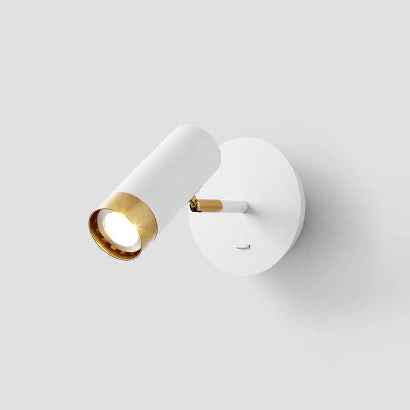 Éclair mural de lecture à demi-cylindre en métal