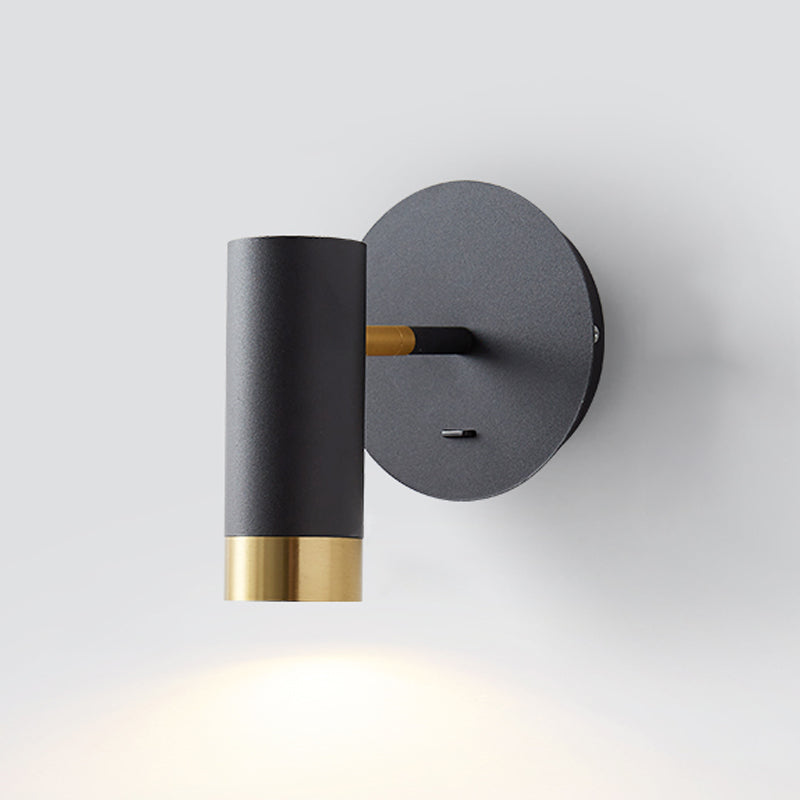 Éclair mural de lecture à demi-cylindre en métal