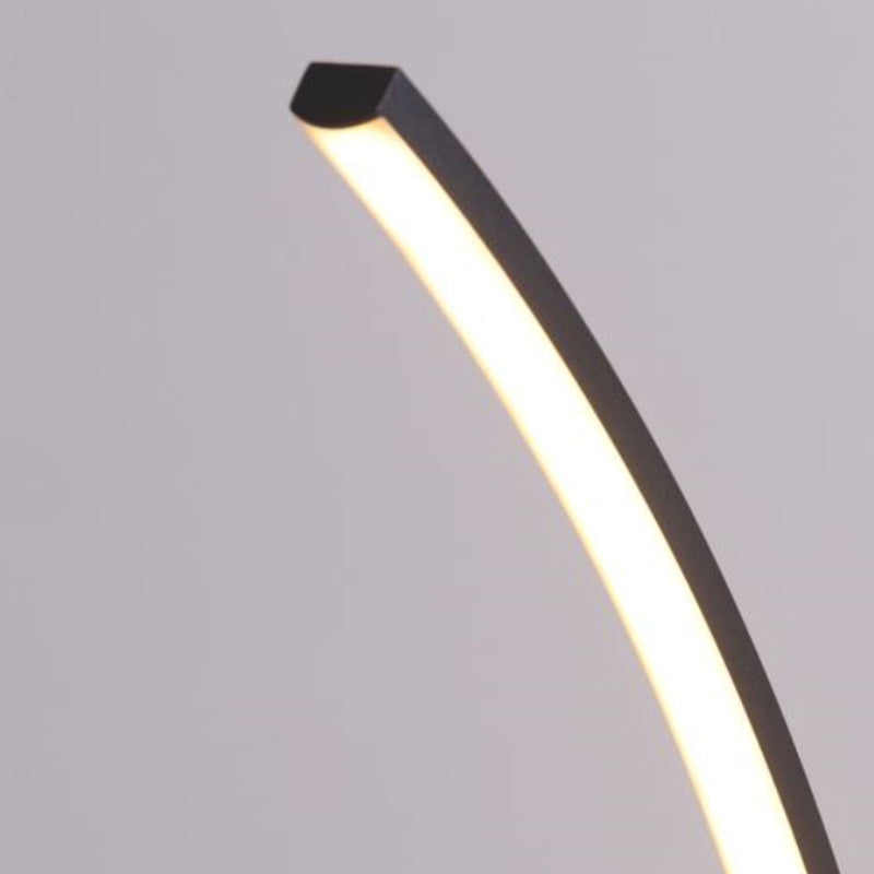 Lampade da tavolo lineari lampade da tavolo da notte in metallo contemporaneo con tonalità acrilica per sala da studio
