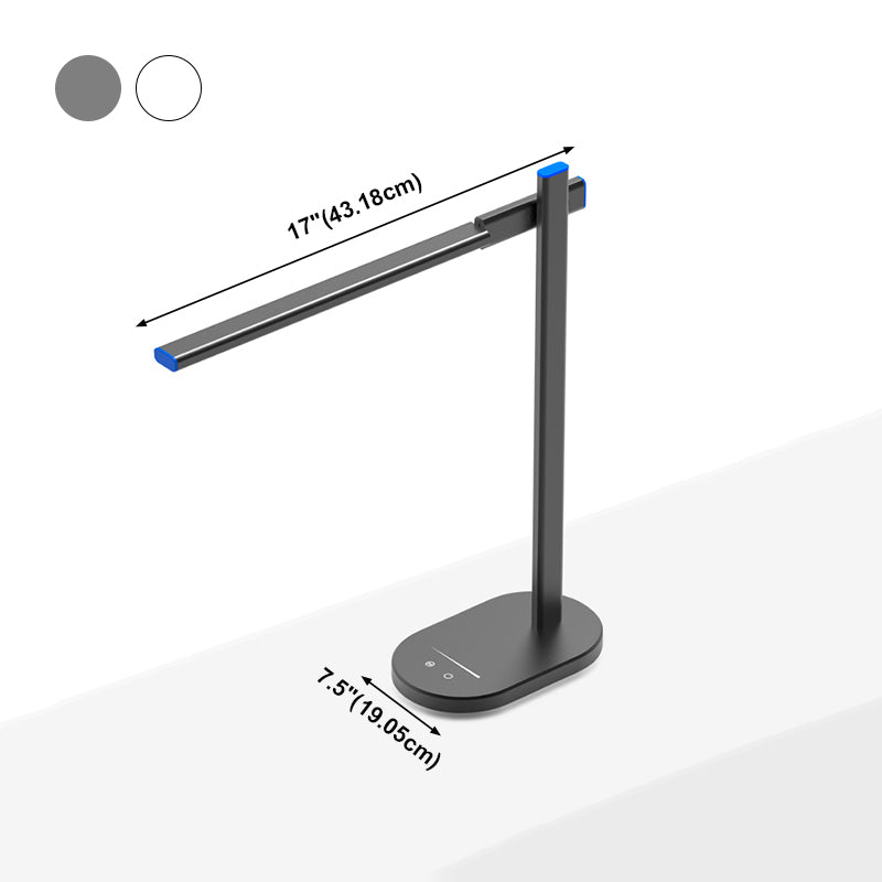 Lampada da tavolo da notte lineare in metallo moderno lampada da comodino singolo
