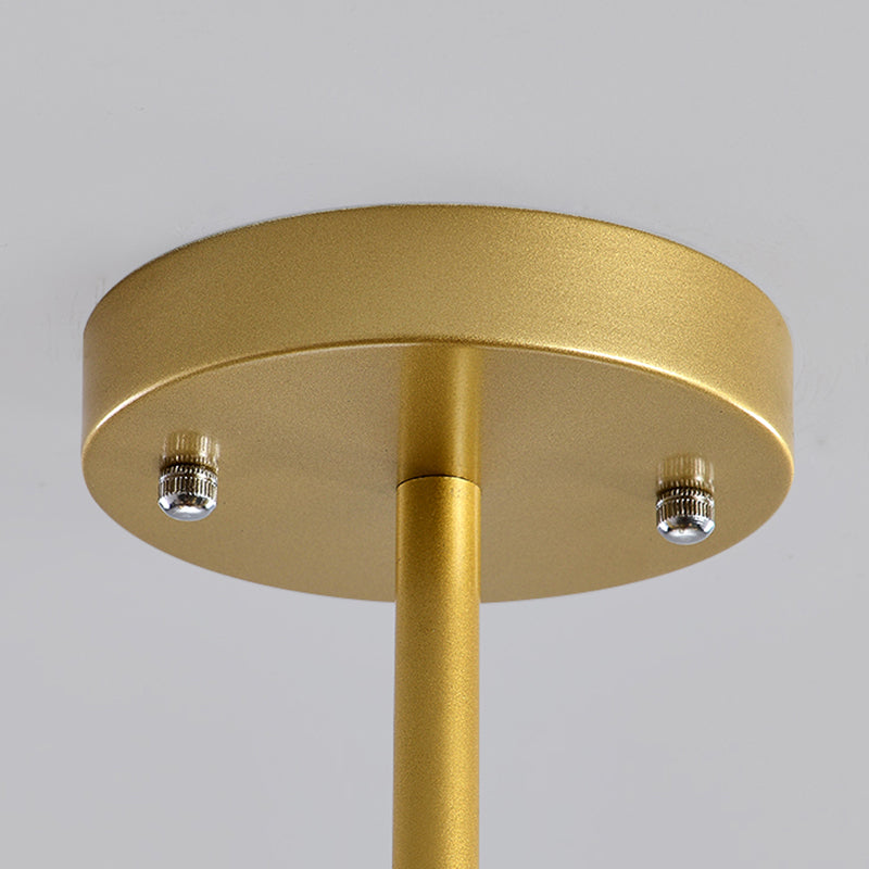 Modern Artistic Globe Hanging Lamp Lacquered Iron Indoor Chandelier with Glass Shade