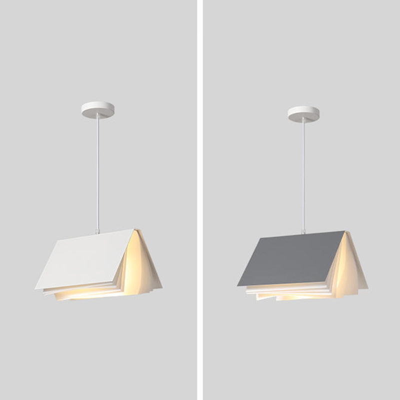Accongo rettangolare illuminazione appesa Fabric di stile moderno 1 lampada a sospensione leggera per ristorante