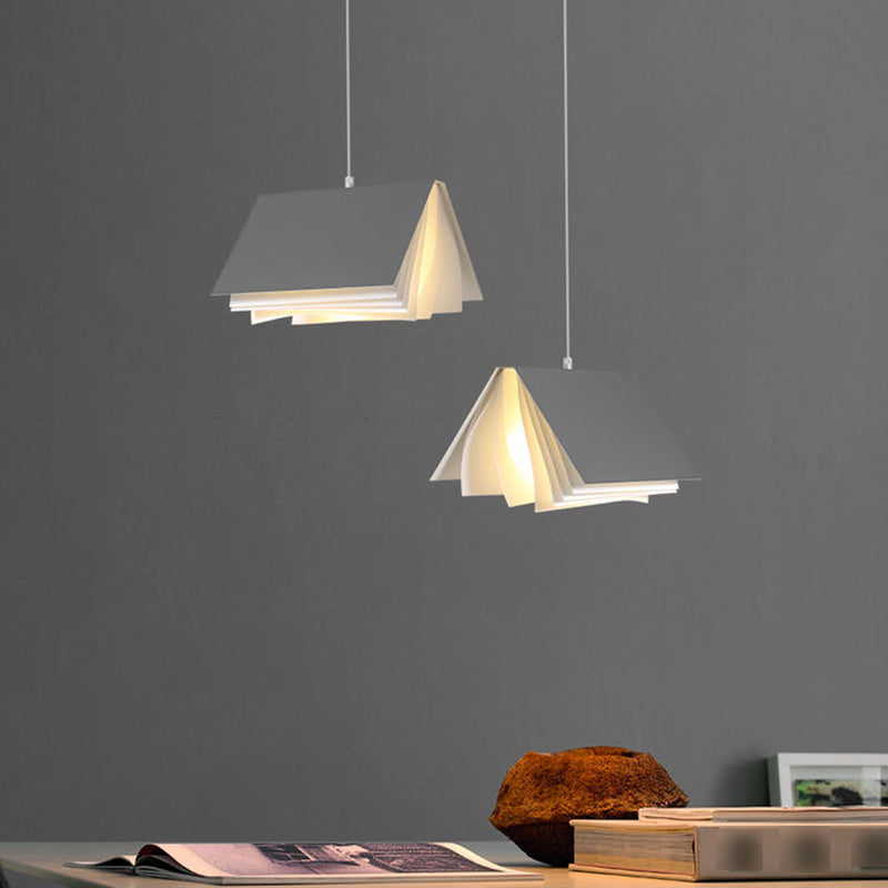 Accongo rettangolare illuminazione appesa Fabric di stile moderno 1 lampada a sospensione leggera per ristorante
