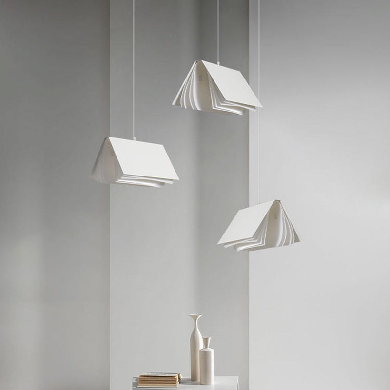 Accongo rettangolare illuminazione appesa Fabric di stile moderno 1 lampada a sospensione leggera per ristorante