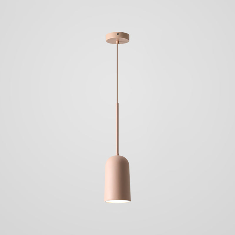 Unieke schaduw hangende verlichting moderne macaron -stijl hars 1 lichte hanglamp voor eetkamer