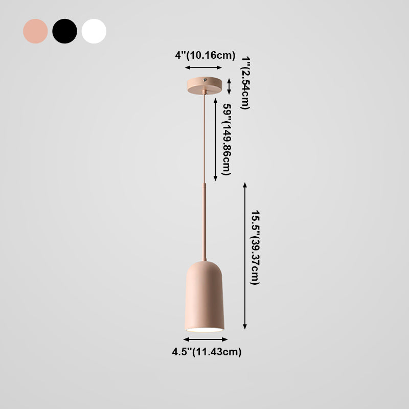 Unieke schaduw hangende verlichting moderne macaron -stijl hars 1 lichte hanglamp voor eetkamer