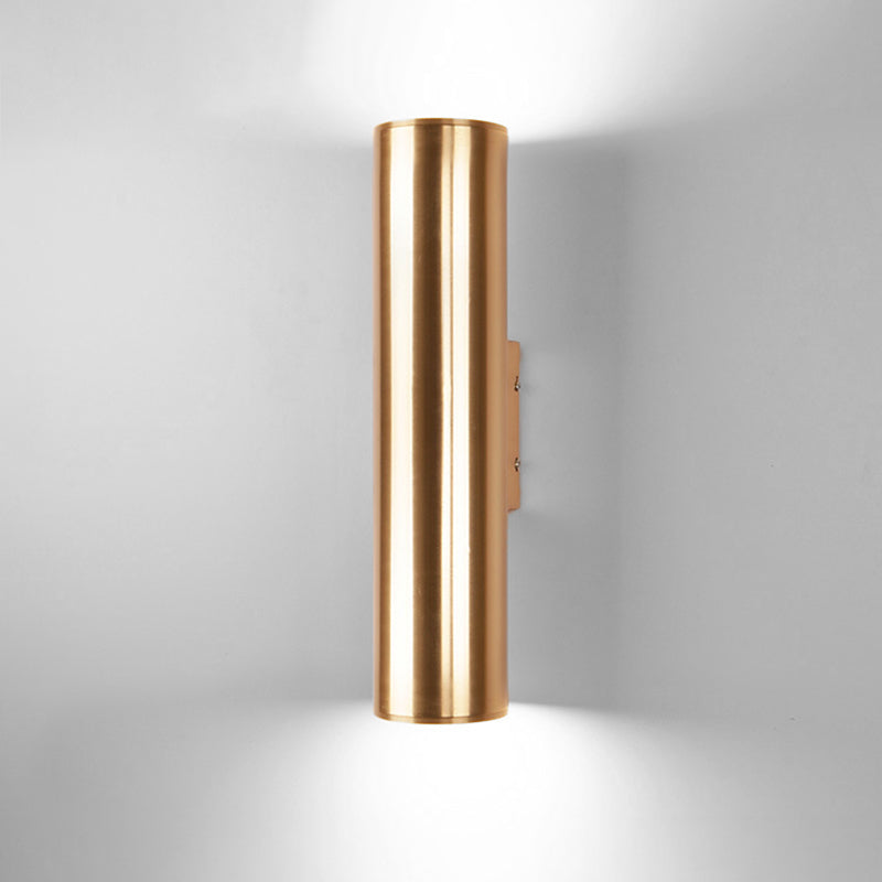 Mid-Century Wall Light Fixture Metal Cylinder Shape Wall Mounted Lighting for Living Room