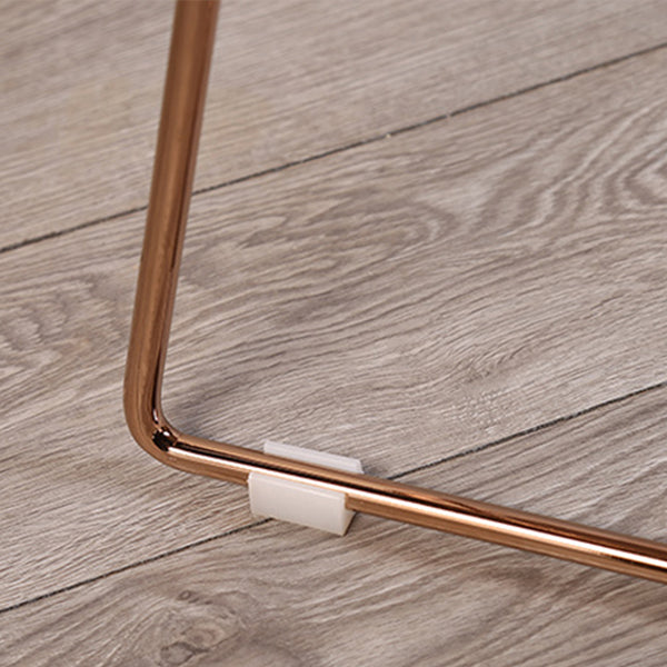 Sillas sin brazos de comedor de metal contemporáneo, respaldo abierto, silla lateral para uso doméstico