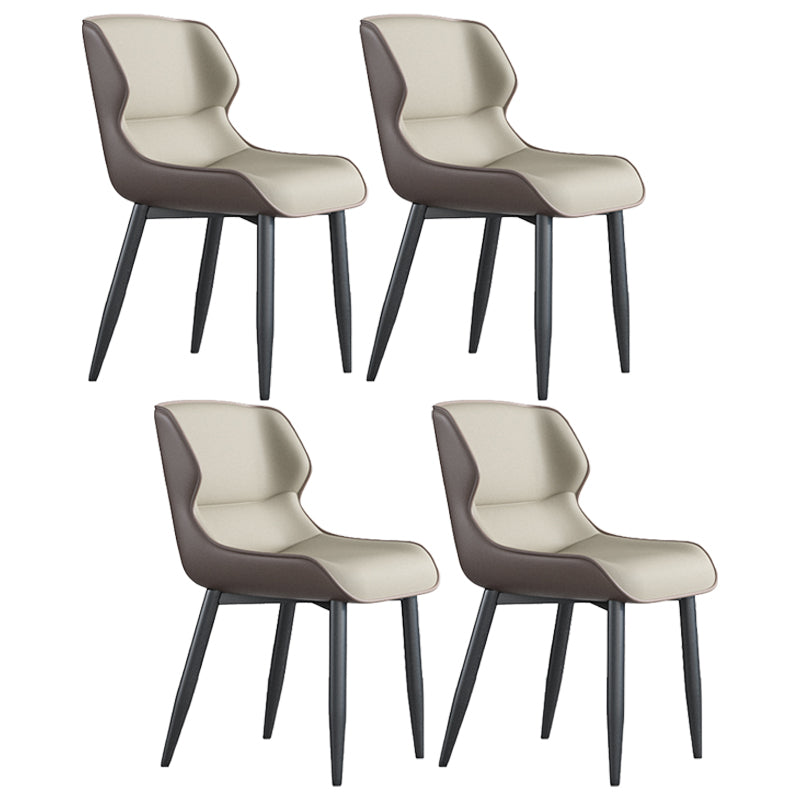 Juego de sillas de metal de estilo industrial, sillas laterales con respaldo lateral para cocina, comedor