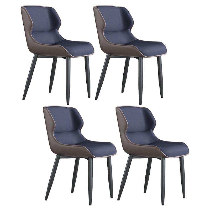 Juego de sillas de metal de estilo industrial, sillas laterales con respaldo lateral para cocina, comedor