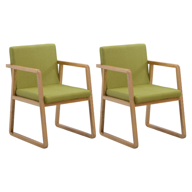 Silla lateral de comedor de madera tradicional, silla de comedor con respaldo sólido para el hogar con brazo