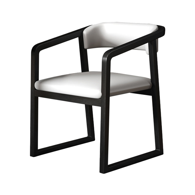 Chaises de frêne de style traditionnel, bras arrière ouvert, chaise de cuisine simple à manger