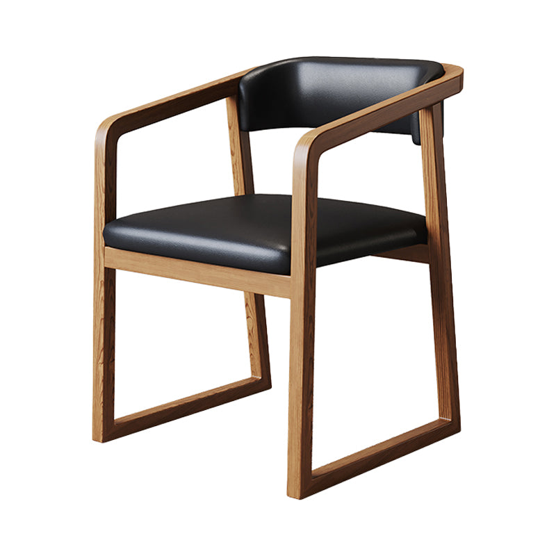 Chaises de frêne de style traditionnel, bras arrière ouvert, chaise de cuisine simple à manger