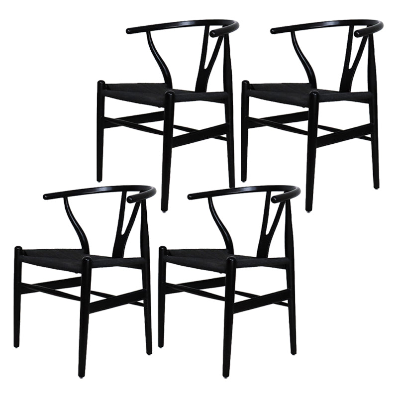 Wishbone natural tapizado contemporáneo del sillón del restaurante que cena la silla