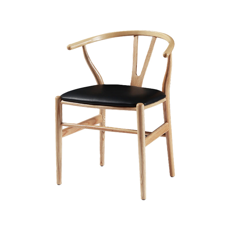 Chaise de salle à manger naturelle de Wishbone tapissée contemporaine de fauteuil de restaurant