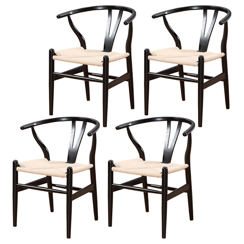 Wishbone natural tapizado contemporáneo del sillón del restaurante que cena la silla