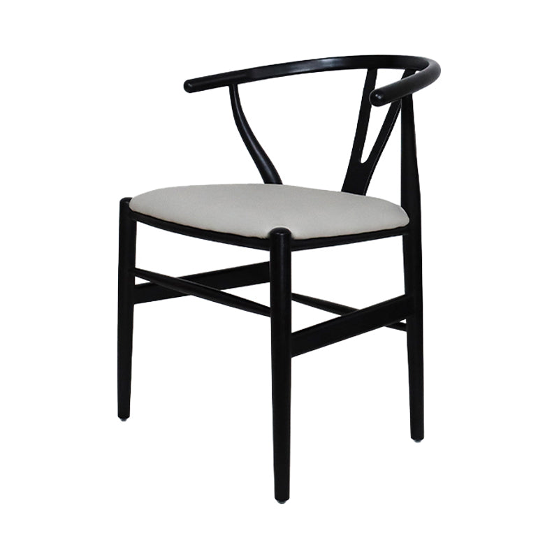 Chaise de salle à manger naturelle de Wishbone tapissée contemporaine de fauteuil de restaurant