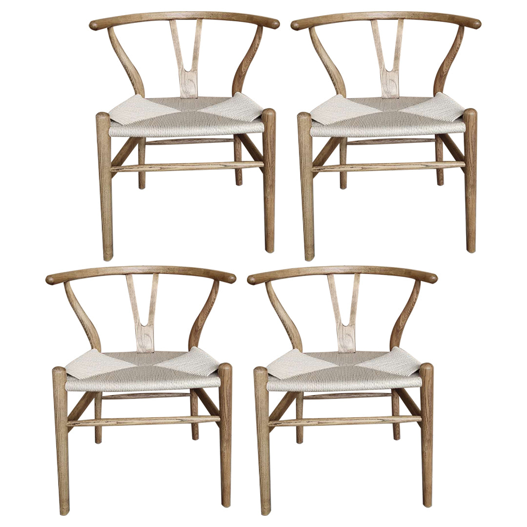 Wishbone natural tapizado contemporáneo del sillón del restaurante que cena la silla