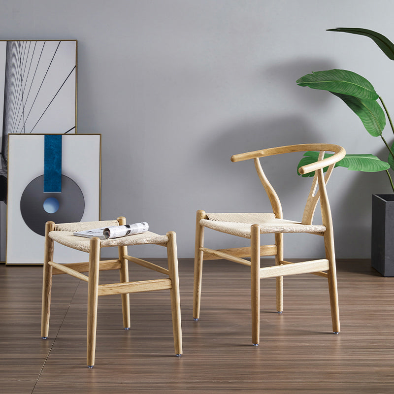 Wishbone natural tapizado contemporáneo del sillón del restaurante que cena la silla
