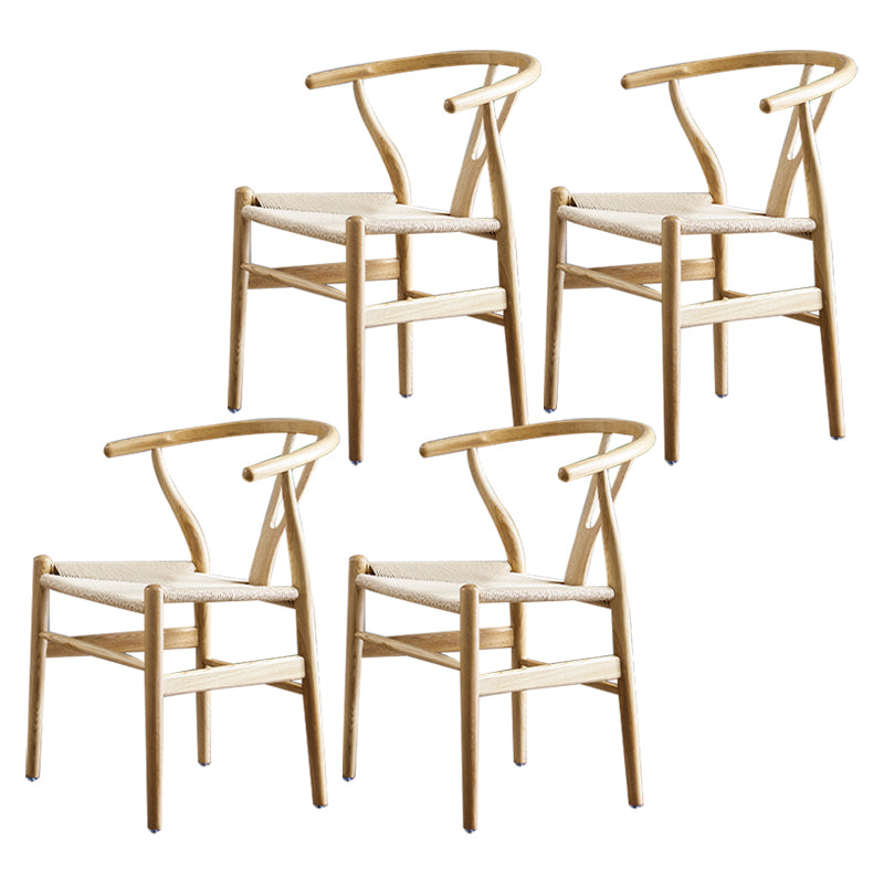 Wishbone natural tapizado contemporáneo del sillón del restaurante que cena la silla