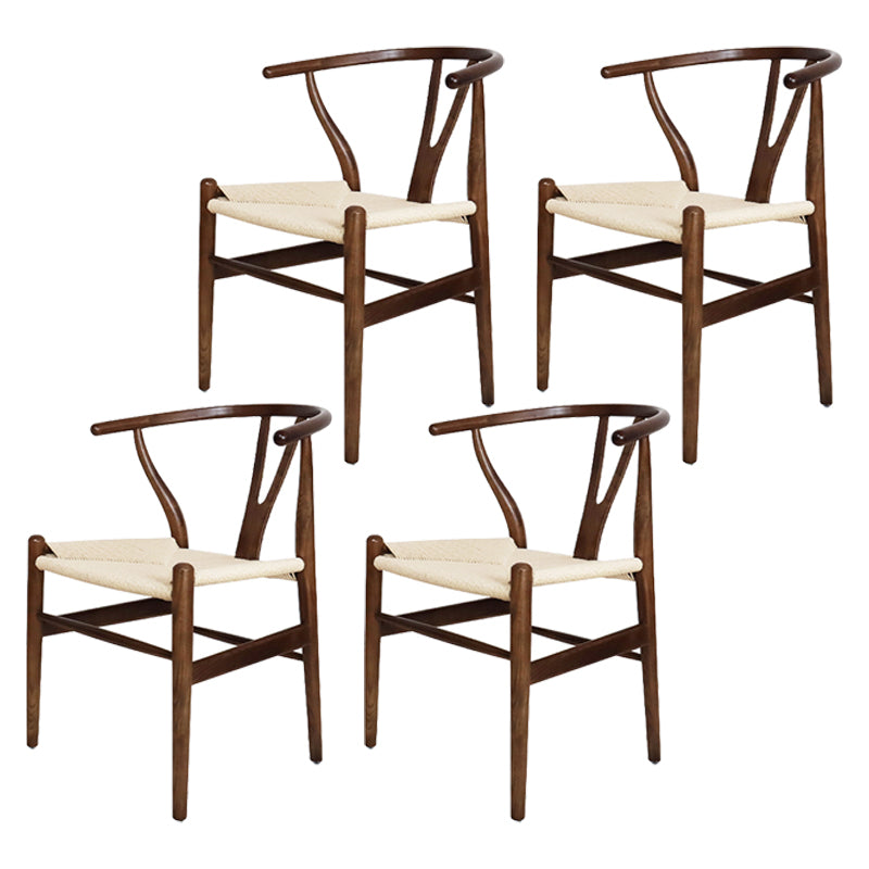 Wishbone natural tapizado contemporáneo del sillón del restaurante que cena la silla