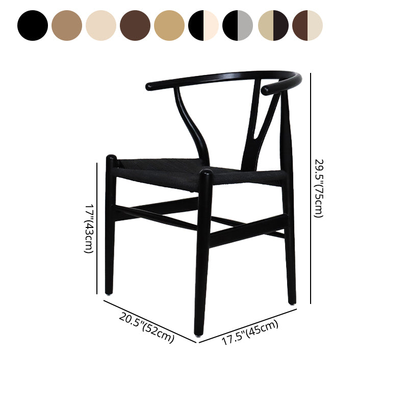 Wishbone natural tapizado contemporáneo del sillón del restaurante que cena la silla