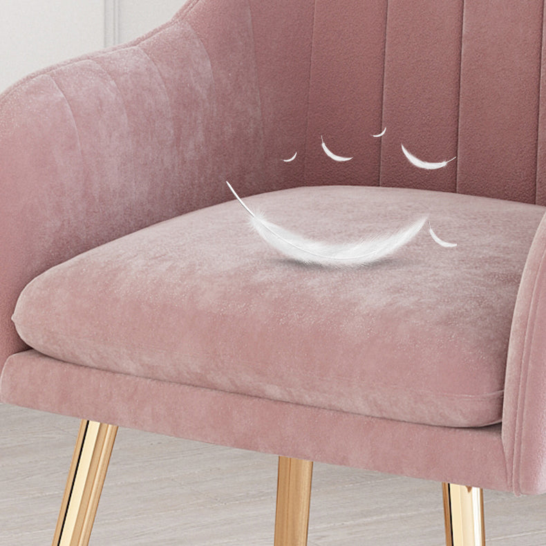 Silla de comedor tapizada escandinava con respaldo sólido, silla individual para el hogar