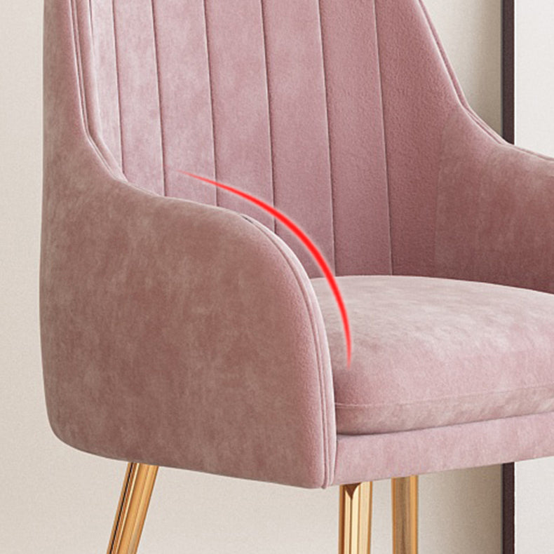 Silla de comedor tapizada escandinava con respaldo sólido, silla individual para el hogar