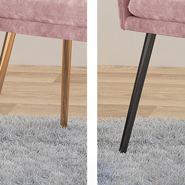 Silla de comedor tapizada escandinava con respaldo sólido, silla individual para el hogar
