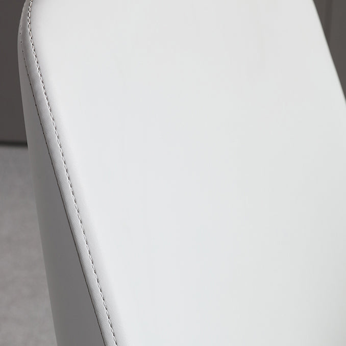 Chaise de salle à manger industrielle en bois, chaises sans accoudoirs en Faux cuir pour usage domestique