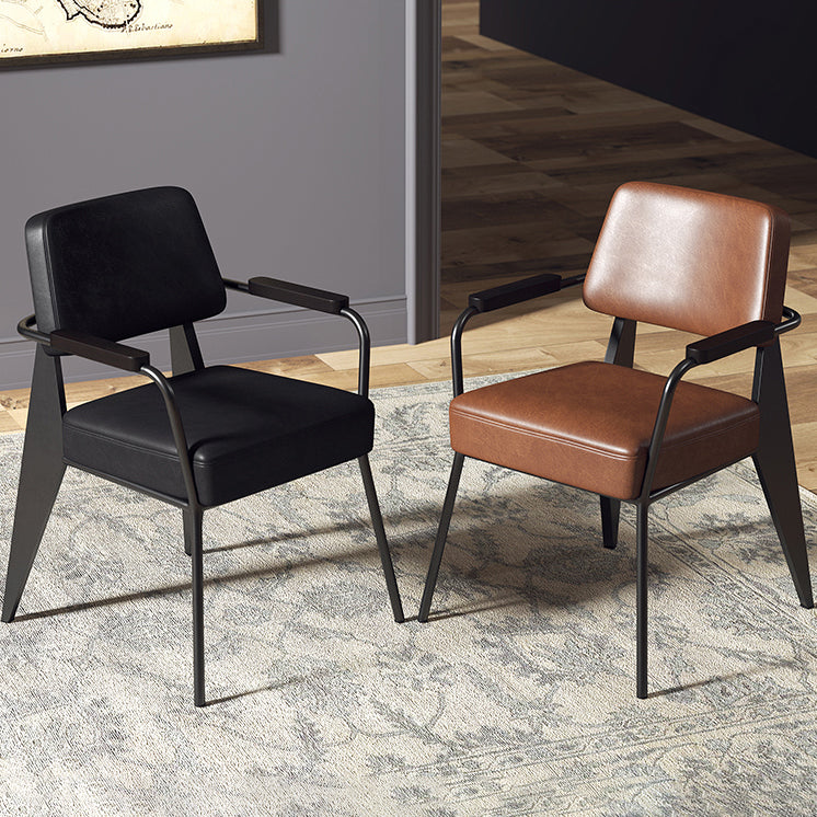 Chaise de salle à manger en métal de style industrie