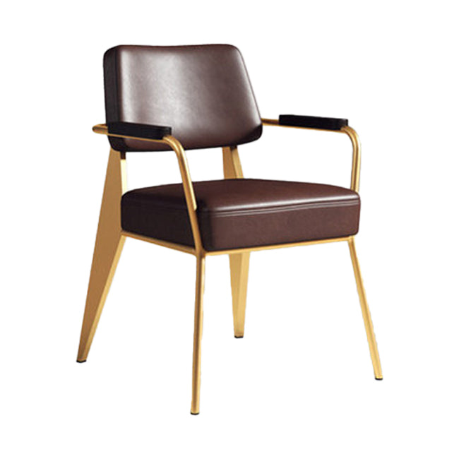Chaise de salle à manger en métal de style industrie