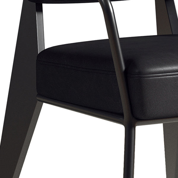 Chaise de salle à manger en métal de style industrie