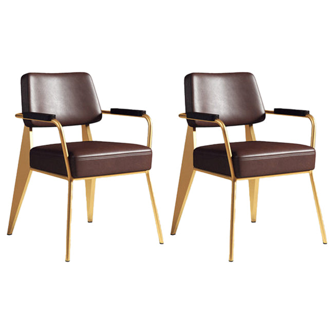Chaise de salle à manger en métal de style industrie