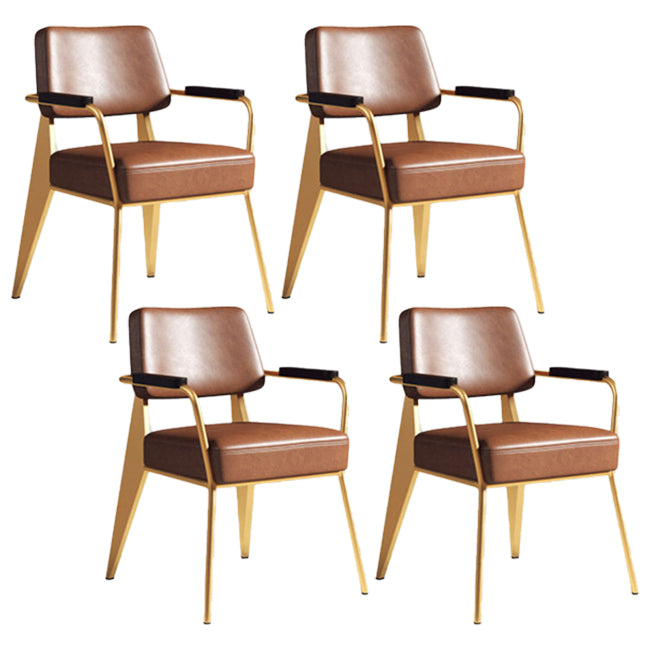Chaise de salle à manger en métal de style industrie