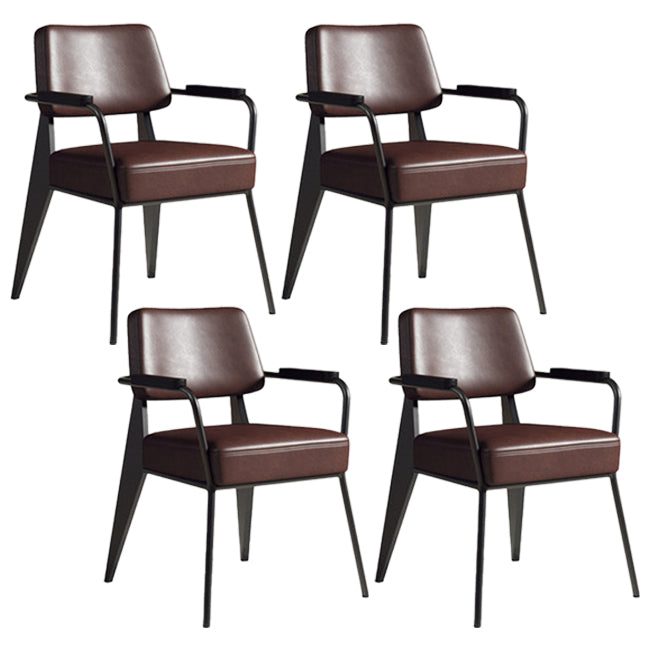 Chaise de salle à manger en métal de style industrie