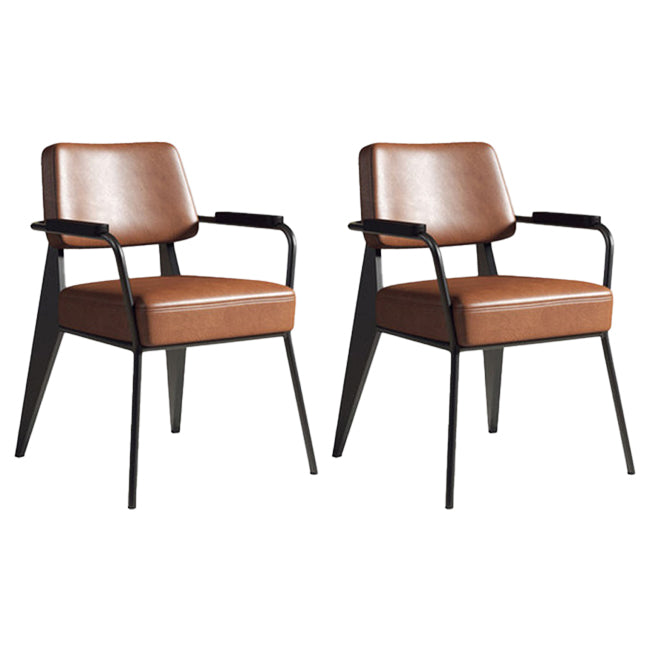 Chaise de salle à manger en métal de style industrie