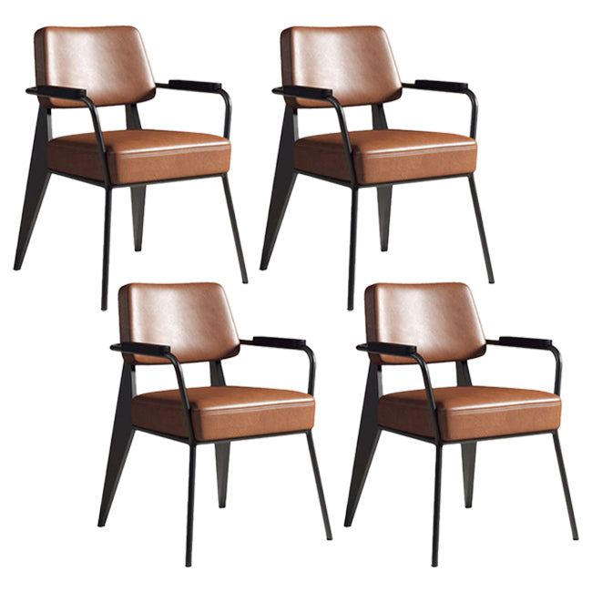 Chaise de salle à manger en métal de style industrie