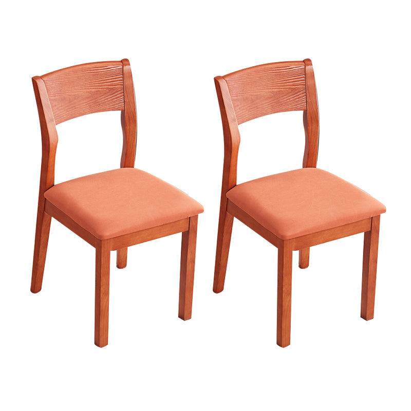 Chaise latérale rembourrée de chaise latérale sans bras contemporaine pour restaurant (ensemble de 2)