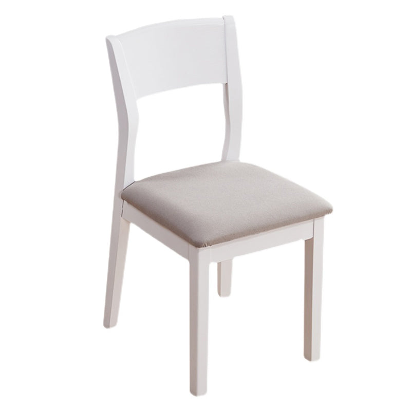 Chaise latérale rembourrée de chaise latérale sans bras contemporaine pour restaurant (ensemble de 2)